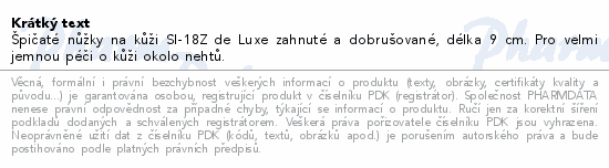 Nůžky na kůži zahnuté 90mm SI-018Z